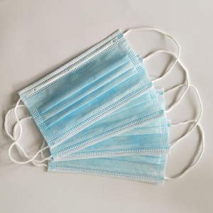 Masque facial non tissé 3 plis